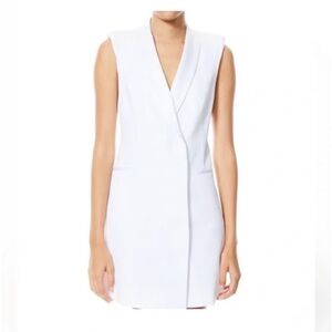 Alice + Olivia White Satin Robe